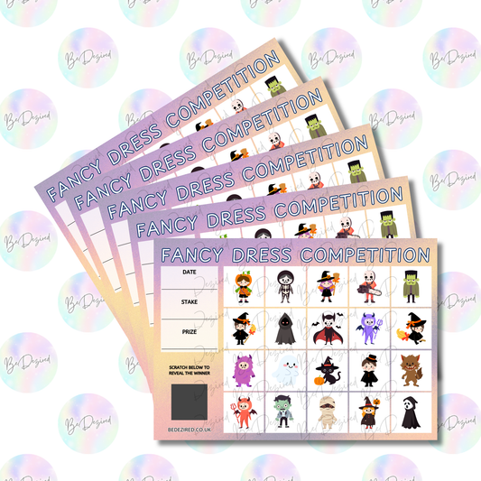 Halloween Fancy Dress 1-20 Scratch Card