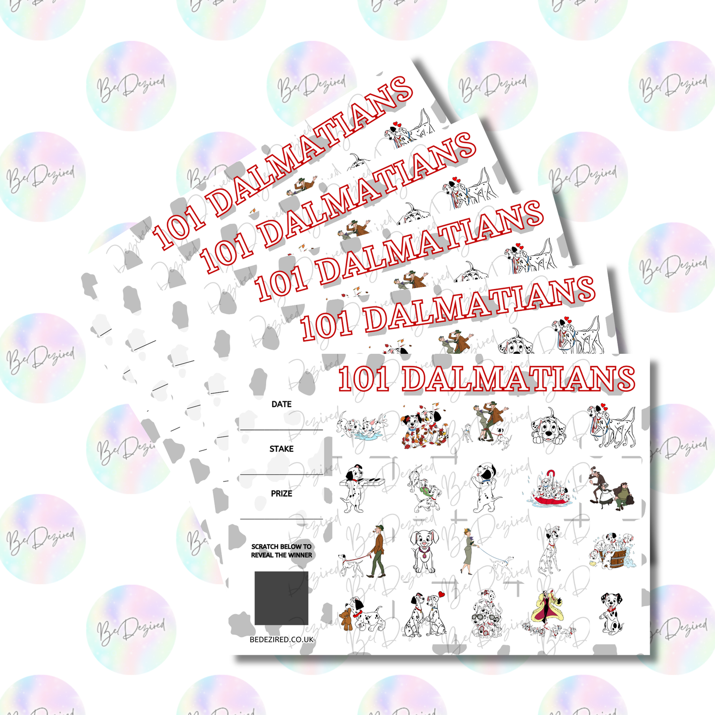 101 Dalmatians 1-20 Scratch Cards