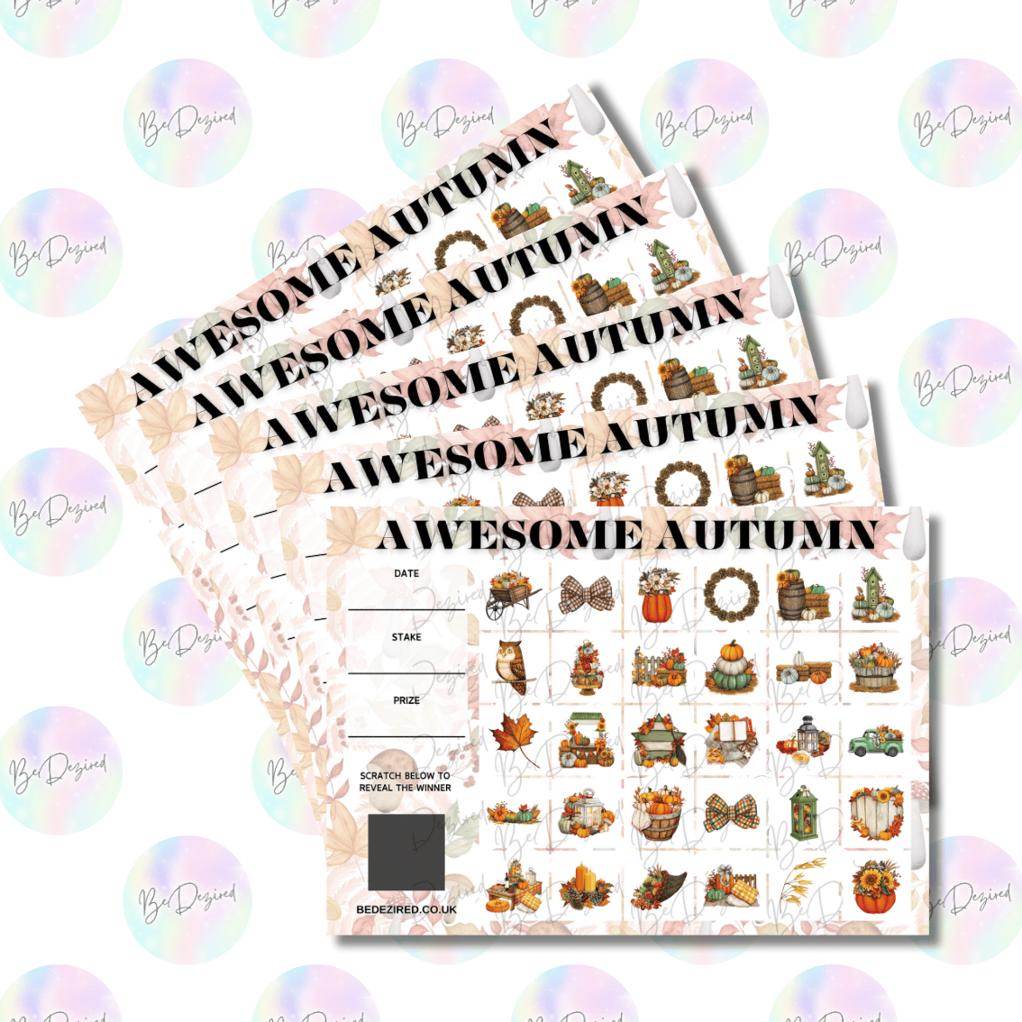Awesome Autumn Scratch Cards