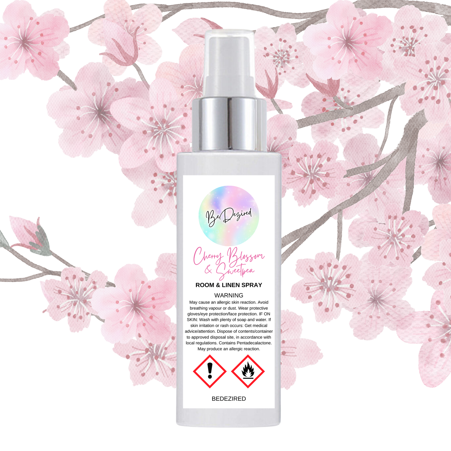 Cherry Blossom & Sweetpea 125ml Room and Linen Spray Mist