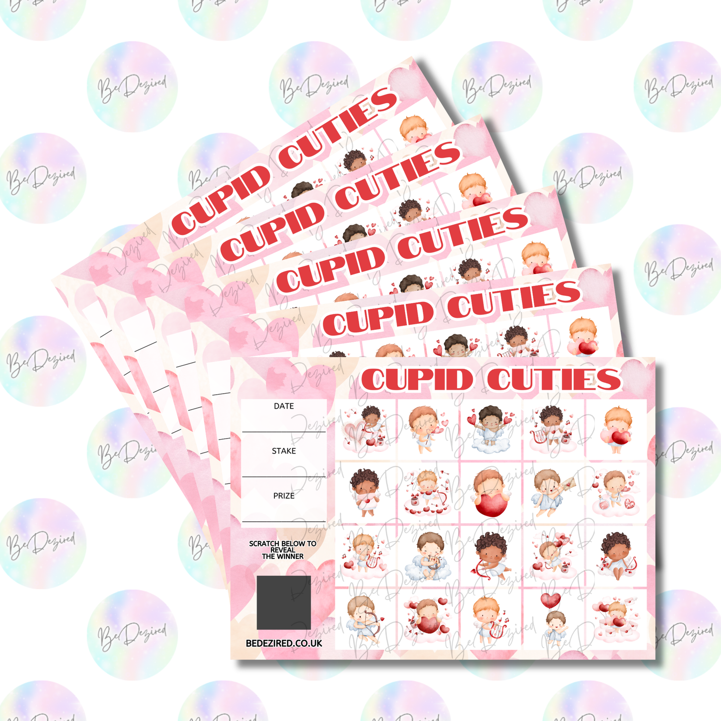 1-20 Cupid Cuties Scratch Cards