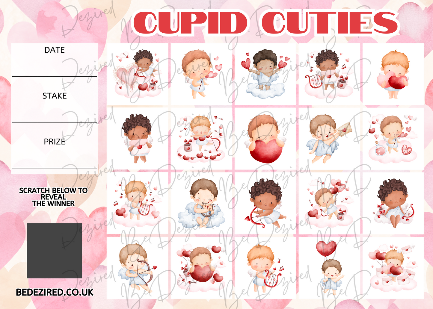 1-20 Cupid Cuties Scratch Card