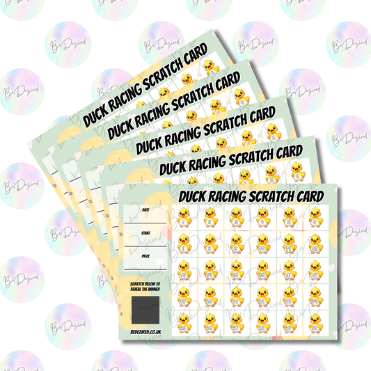 Duck Race Scratch Cards