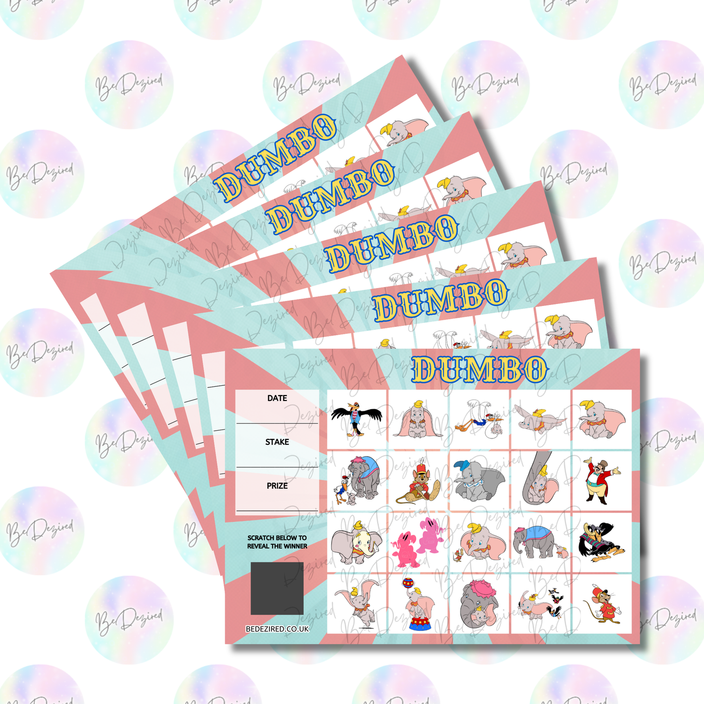 1-20 Dumbo Scratch Cards