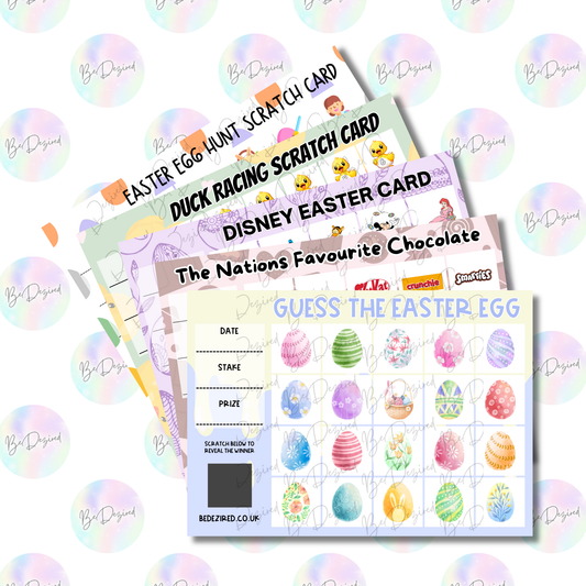 EASTER themed Scratch Card BUMPER 50x PACK