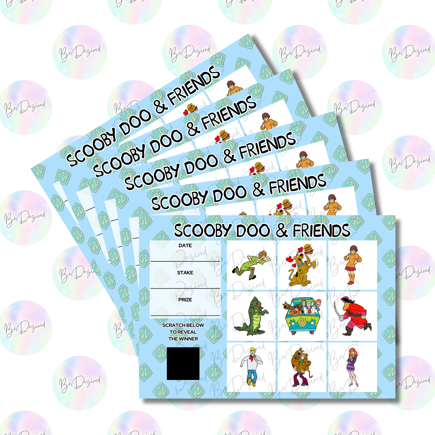 Scooby Doo & Gang 1-9 Scratch Cards