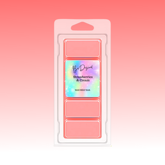 Strawberries and Cream 50g Wax Melt Snap Bar