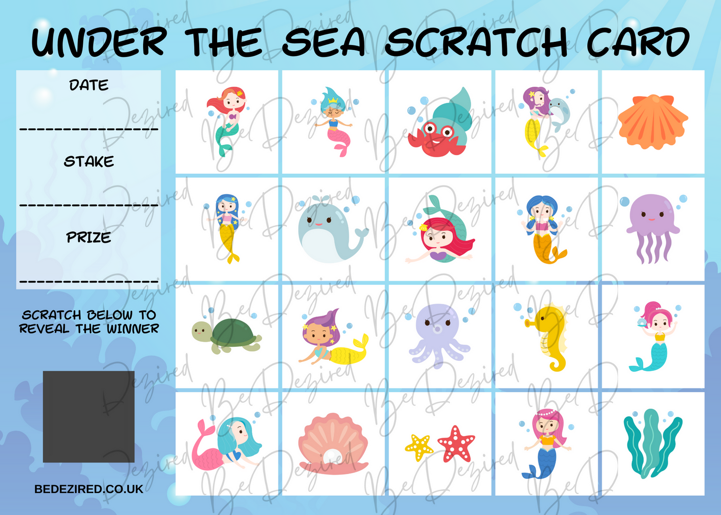 Under the Sea Scratch Card