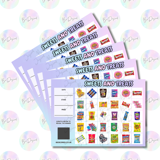 Sweets & Treats 1-30 Scratch Card