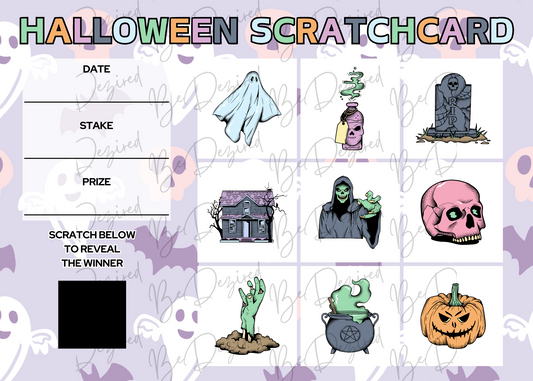 Spooky Halloween 1-9 Scratch Card