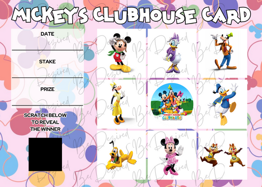 Mickeys Clubhouse Scratch Card