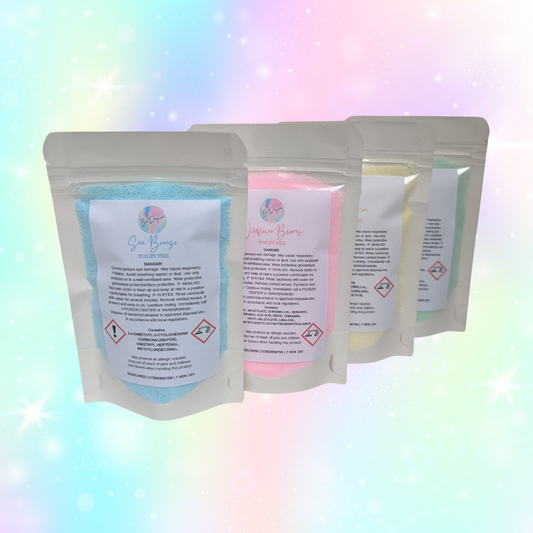 Set of 4 | Toilet Fizz Powder | 4x 70g Pouches (BOXED)
