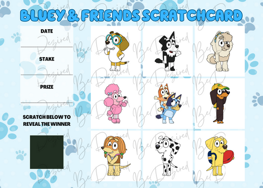 Bluey & Friends 1-9 Fund Raising Scratch Card
