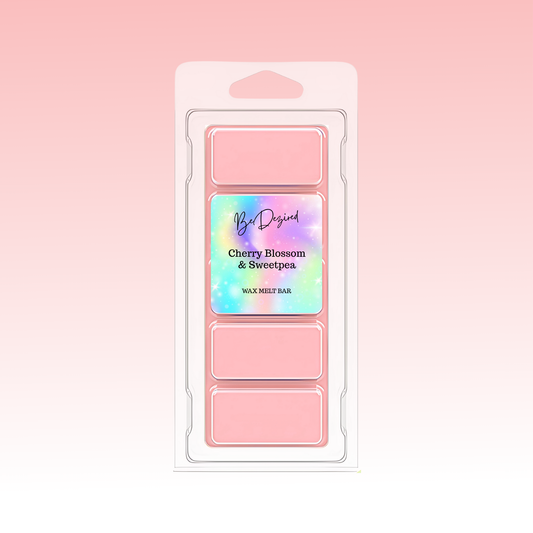 Cherry Blossom and Sweetpea 50g Wax Melt Snap Bar