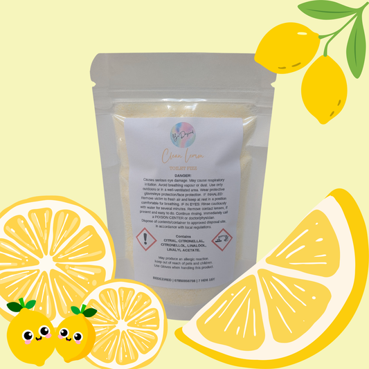 Clean Lemon | Toilet Fizz Powder | 70g POUCH
