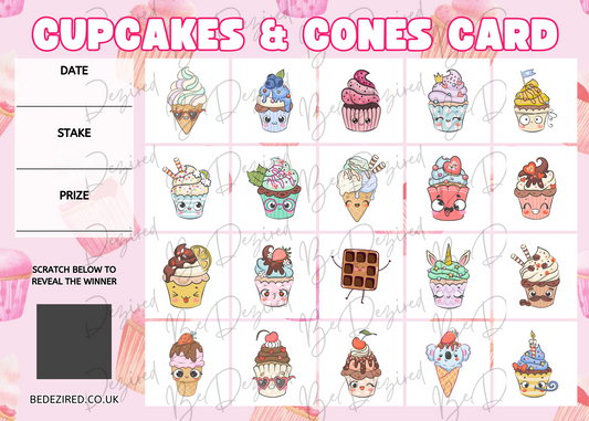 Cupcakes & Cones Scratch Card