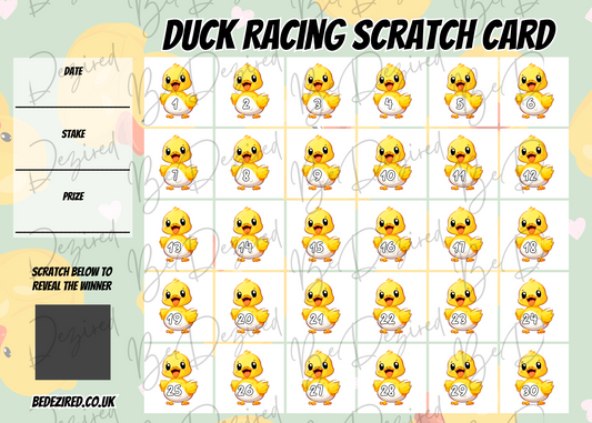 Duck Race Scratch Card