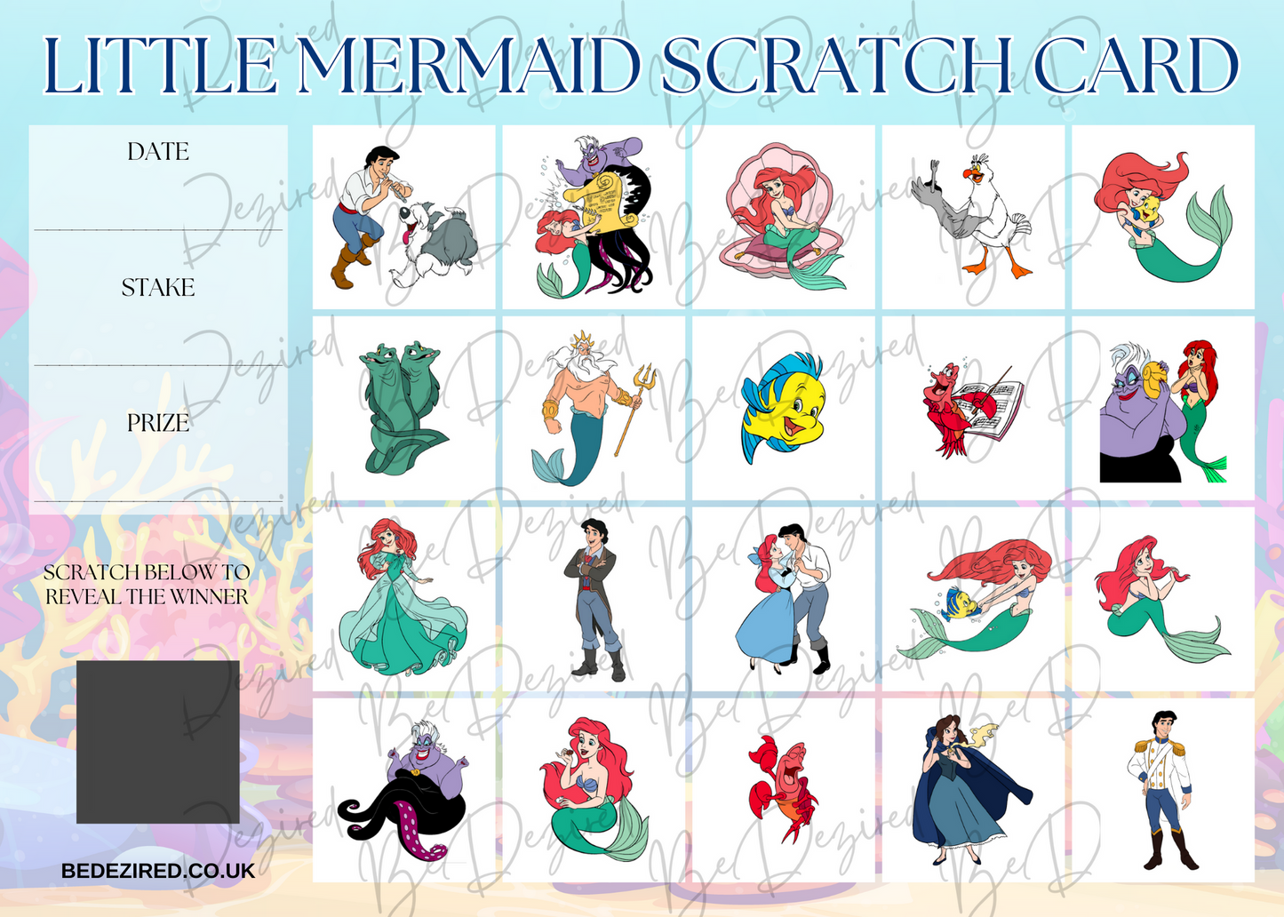 The Little Mermaid Scratch Card