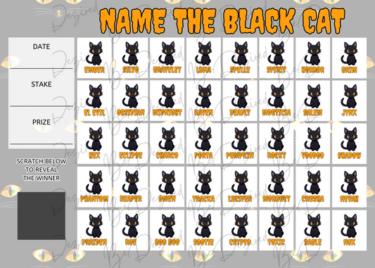Name the Black Cat 1-40 Scratch Card