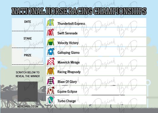 Horse Racing Scratch Card