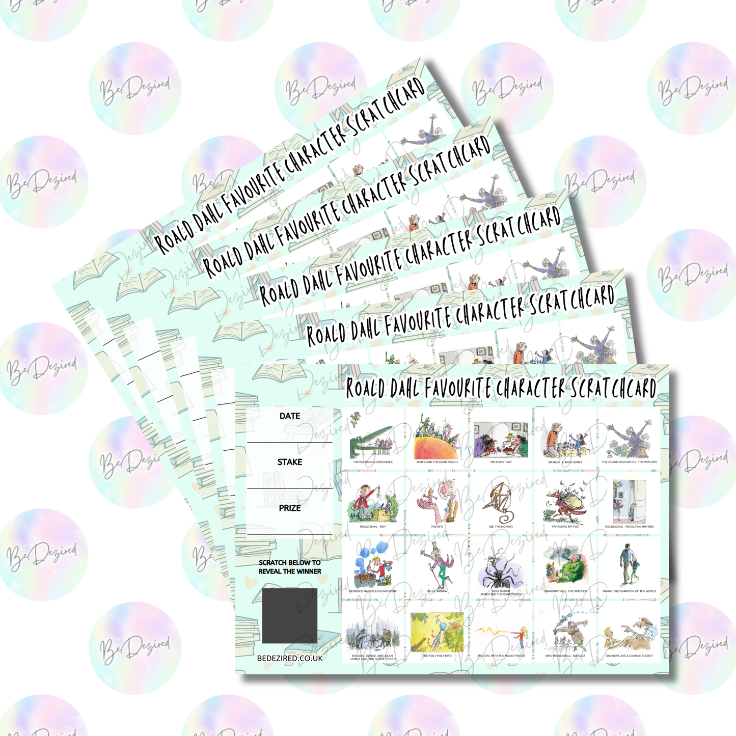 Roald Dahl Story Scratch Cards