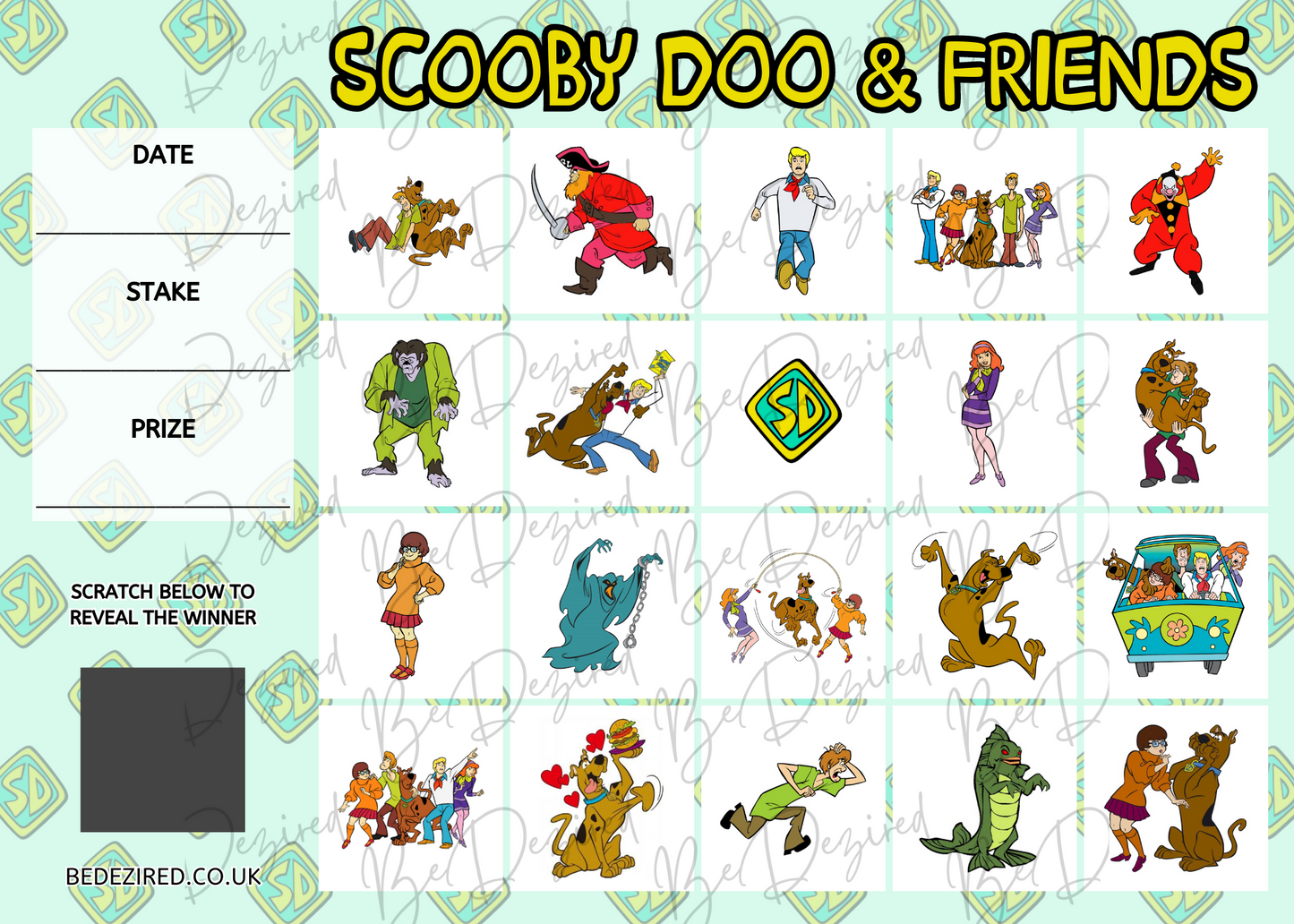 Scooby Doo & Friends Scratch Card