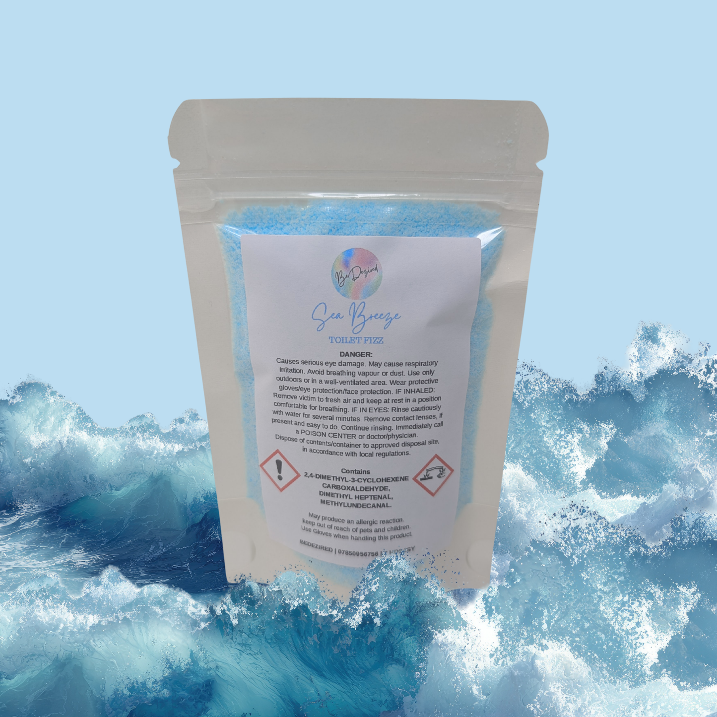 Sea Breeze | Toilet Fizz Powder | 70g POUCH