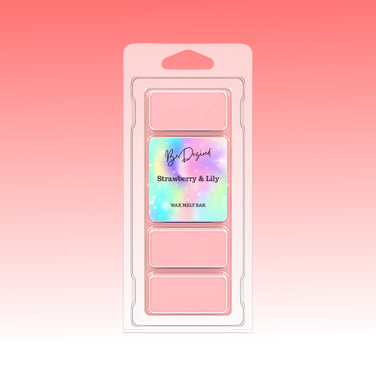 Strawberry & Lily 50g Wax Melt Snap Bar