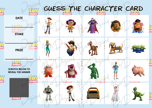 Toy Story Scratch Card