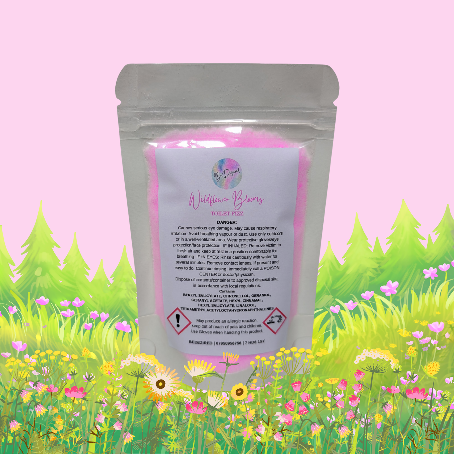 Set of 4 | Toilet Fizz Powder | 4x 70g Pouches (BOXED)